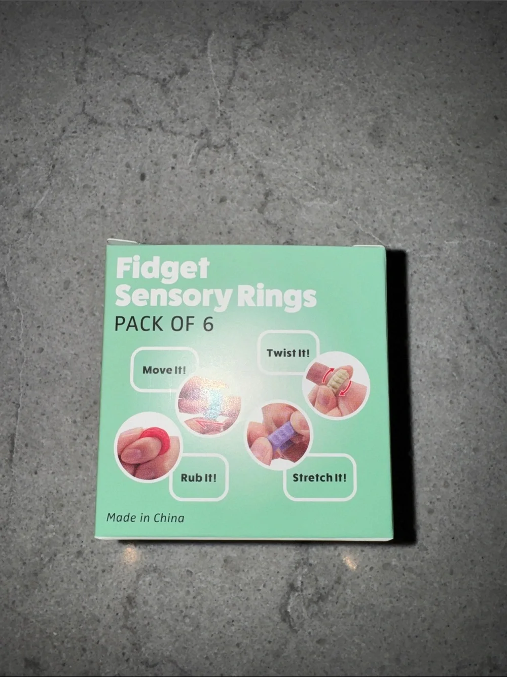 Target Fidget Sensory Rings Pack of 6 - Multicolor Silicone Sensory Toy
